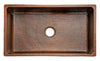 KSDB33199 33'' Copper Hammered Kitchen Single Basin Sink - Oak Park Home & Hardware