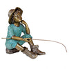 PN6961 Fish Wish Fisherboy Cast Bronze Garden Statue - Oak Park Home & Hardware
