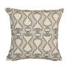 24" Thistle and Rosebud Pillows- Damask- Warm Mist