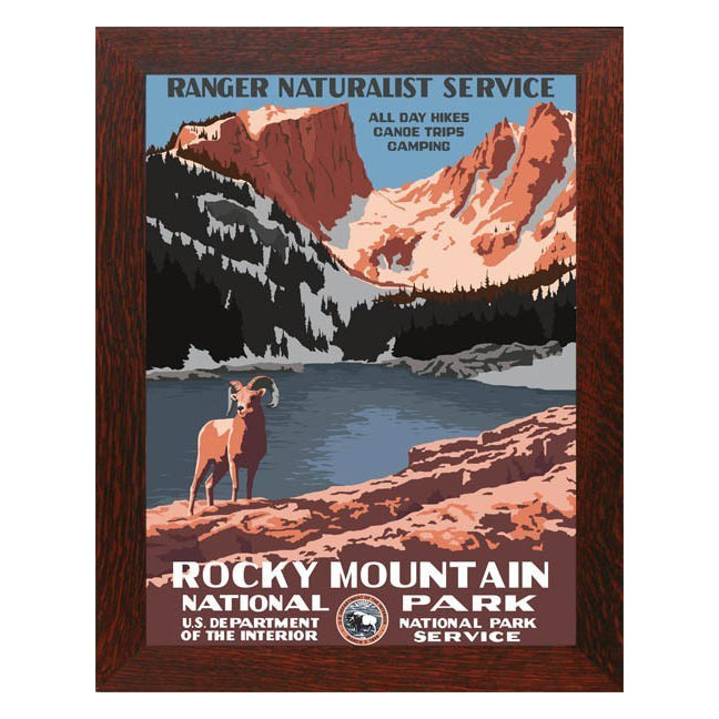 Rocky Mountain National Park WPA Framed Poster - Oak Park Home & Hardware