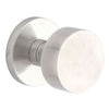 Round Brushed Stainless Steel Knob - Oak Park Home & Hardware