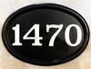 SAP-4320-100 Contemporary Cast Aluminum Address Plaque with Brushed Aluminum Numbers - Bold Italic Font - Oak Park Home & Hardware