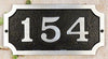 SAP-4340-100 Traditional Cast Aluminum Address Plaque with Brushed Aluminum Numbers - Bold Italic Font - Oak Park Home & Hardware