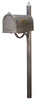 SCB-1015-SPK-679-SW Berkshire Curbside Mailbox with Richland Mailbox Post - Oak Park Home & Hardware