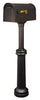 SCC-1008-SPK-590-BLK Classic Curbside Mailbox with Bradford Direct Burial Mailbox Post - Oak Park Home & Hardware