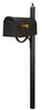 SCC-1008-SPK-679-BLK Classic Curbside Mailbox with Richland Mailbox Post - Oak Park Home & Hardware