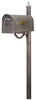 SCC-1008-SPK-679-SW Classic Curbside Mailbox with Richland Mailbox Post - Oak Park Home & Hardware