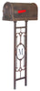SCS-1014-SMP-550-CP Savannah Curbside Mailbox with Monogram Mailbox Post - Oak Park Home & Hardware