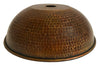 SH-L100DB Hand Hammered Copper 10.5 Inch Dome Pendant Light Shade - Oak Park Home & Hardware