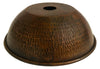 SH-L200DB Hand Hammered Copper 8.5 Inch Dome Pendant Light Shade - Oak Park Home & Hardware