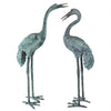 SU2075 Large Bronze Cranes - Oak Park Home & Hardware