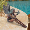 SU47107 Bird Fairy Cast Bronze Garden Statue - Large - Oak Park Home & Hardware