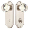 Sideplate Lockset - Delaware Brass - Thumbturn Privacy Non-Keyed 3.375 Inch - Oak Park Home & Hardware