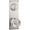 Sideplate Lockset - Modern Brass - Keyed 3.625 Inch - Oak Park Home & Hardware