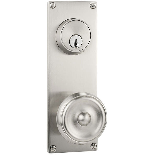 Sideplate Lockset - Modern Brass - Keyed 3.625 Inch - Oak Park Home & Hardware