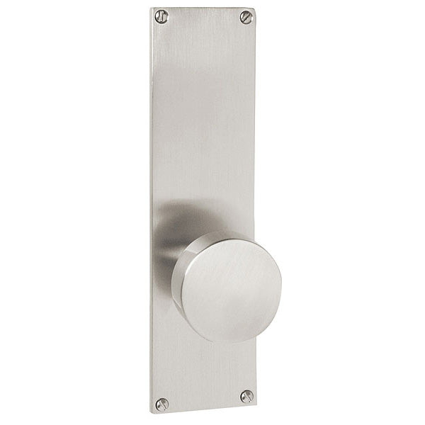Sideplate Lockset - Modern Brass - Non-Keyed with Knob 9 Inch - Oak Park Home & Hardware