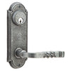 Sideplate Lockset - Number 5 Wrought Steel - Keyed 3.625 Inch CTC - Oak Park Home & Hardware