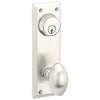 Sideplate Lockset - Quincy Brass - Keyed 3.625 Inch CTC - Oak Park Home & Hardware