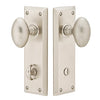 Sideplate Lockset - Quincy Brass - Thumbturn Privacy Non-Keyed 3.375 Inch CTC - Oak Park Home & Hardware