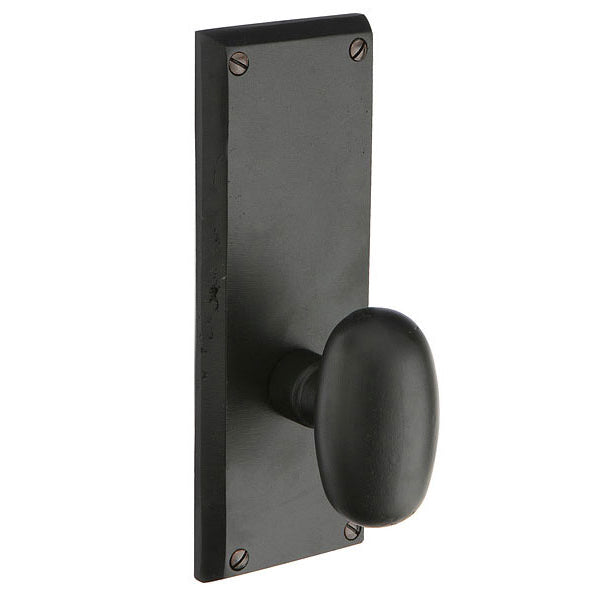 Sideplate Lockset - Rectangular Bronze Non-Keyed 7 Inch - Oak Park Home & Hardware