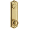 Sideplate Lockset - Rope Brass - Keyed 5.5 Inch CTC - Oak Park Home & Hardware