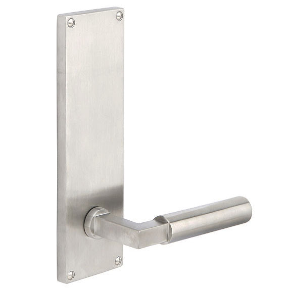 Sideplate Lockset - Stainless Steel 8 Inch Non-Keyed Style - Oak Park Home & Hardware