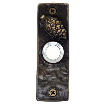 F-DRBELL-SLMCC2 Slim With Closed Lodgepole Cone Bronze Doorbell - Oak Park Home & Hardware