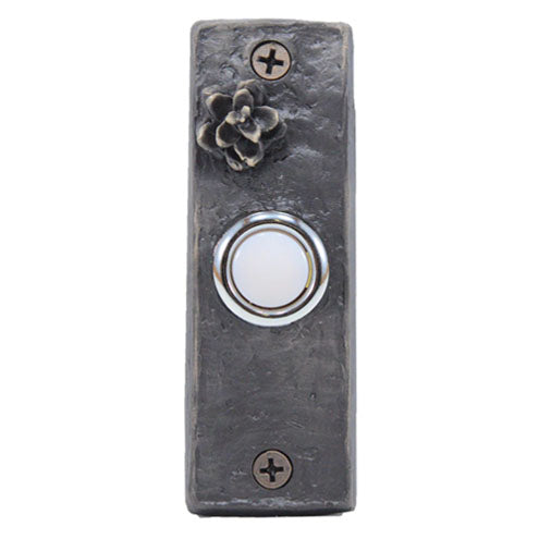 F-DRBELL-SLMOC2 Slim With Western Hemlock Cone Bronze Doorbell - Oak Park Home & Hardware