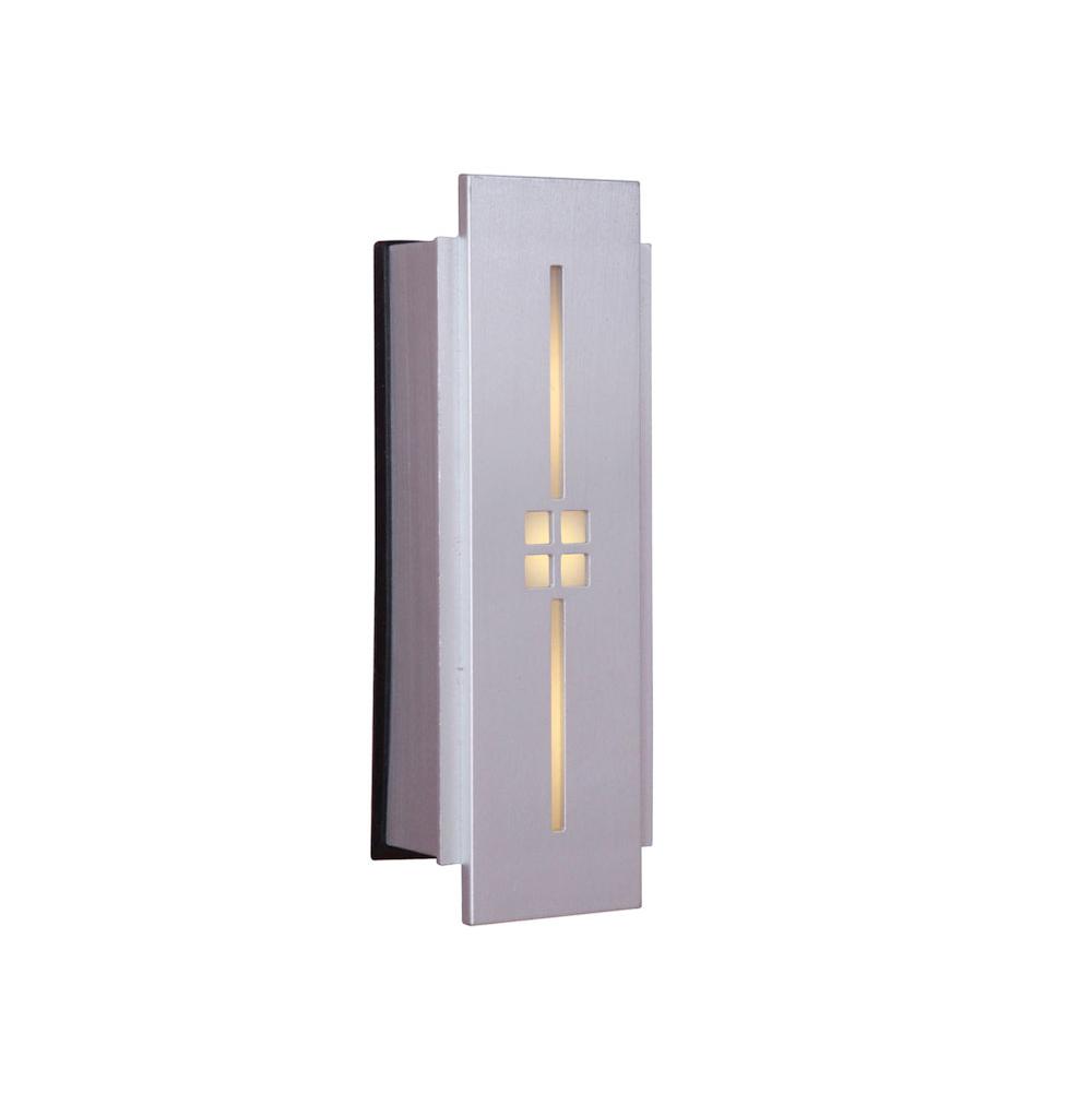 TB1030-BN Tiered Mission LED Illuminated Touch Doorbell - Brushed Nickel - Oak Park Home & Hardware
