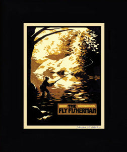 The Fly Fisherman Miniprint Open Edition Gicl_e Print - Oak Park Home & Hardware