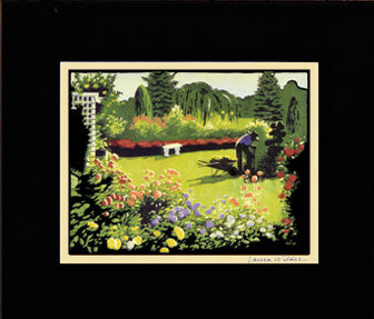 The Gardener Open Edition Giclee Matted Mini Print - Oak Park Home & Hardware