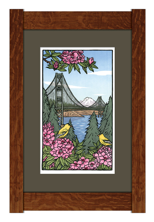 Tacoma Narrows Framed Print - Oak Park Home & Hardware