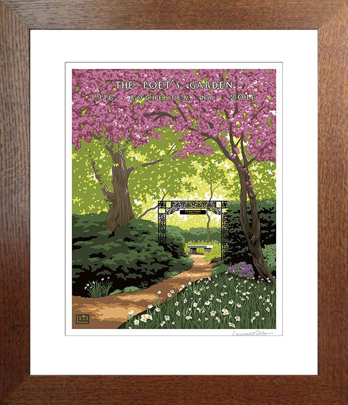The Poets Garden Framed Poster-Matted - Oak Park Home & Hardware