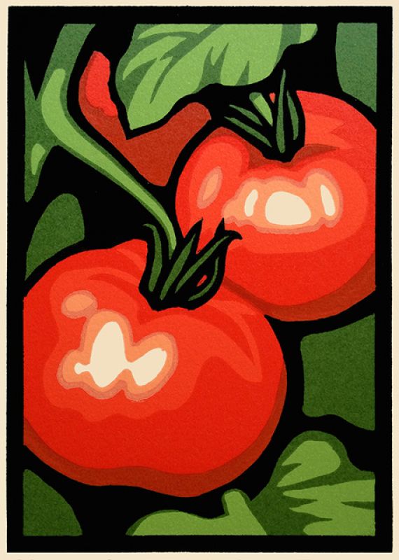 Tomatoes Matted Print - Oak Park Home & Hardware