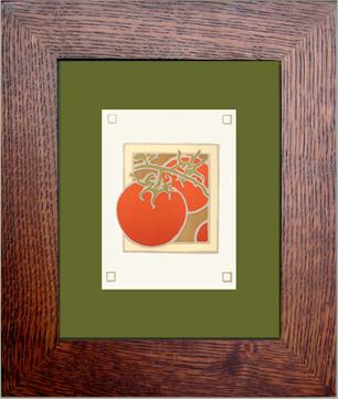 Tomato Framed Note Card - Oak Park Home & Hardware