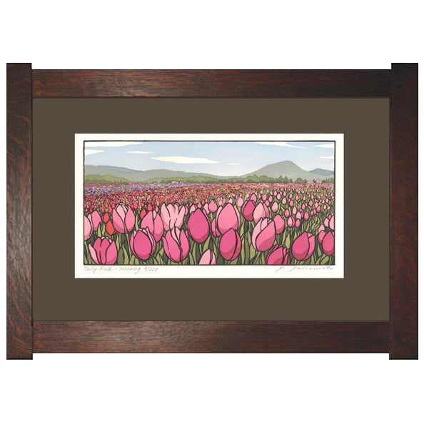 Tulip Field - Morning Framed Print - Oak Park Home & Hardware