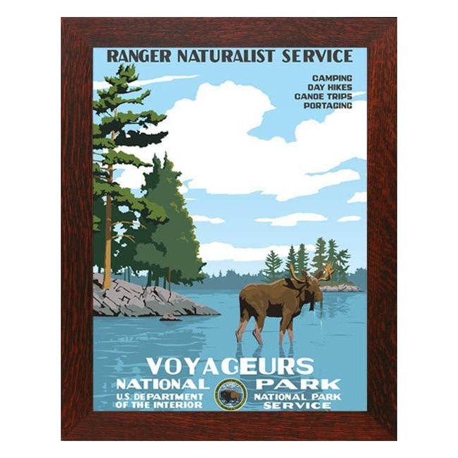 Voyageurs National Park WPA Framed Poster - Oak Park Home & Hardware