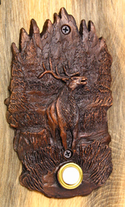W-DRBELL-SCNELK Scenic Elk Bronze Doorbell - Oak Park Home & Hardware