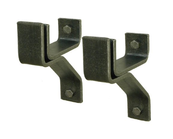 WB4-HS 4 Inch Wall Brackets in Hammered Steel - Oak Park Home & Hardware