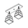 a-line shade 2 light ceiling mount with t-bar overlay - Oak Park Home & Hardware