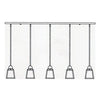 a-line shade 5 light in-line with t-bar overlay - Oak Park Home & Hardware