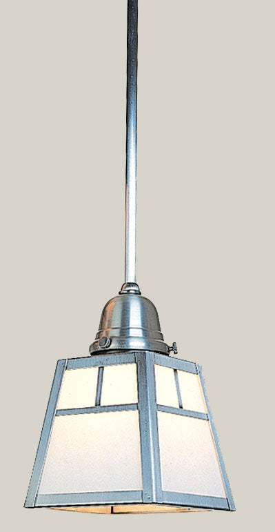 a-line shade one light stem mount pendant with t-bar overlay - Oak Park Home & Hardware
