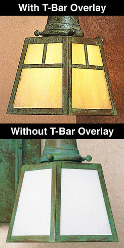 a-line shade one light sconce with t-bar overlay - Oak Park Home & Hardware