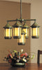 6'' berkeley 4 light chandelier plus center light - Oak Park Home & Hardware