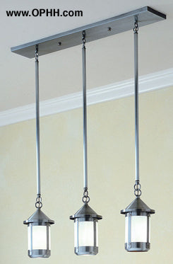 6'' berkeley 3 light in-line chandelier - Oak Park Home & Hardware