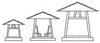 12'' carmel column mount with bungalow overlay - Oak Park Home & Hardware