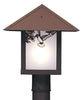16'' evergreen post mount with hummingbird filigree - Oak Park Home & Hardware