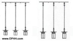 6'' glasgow long body 3 light in-line chandelier - Oak Park Home & Hardware