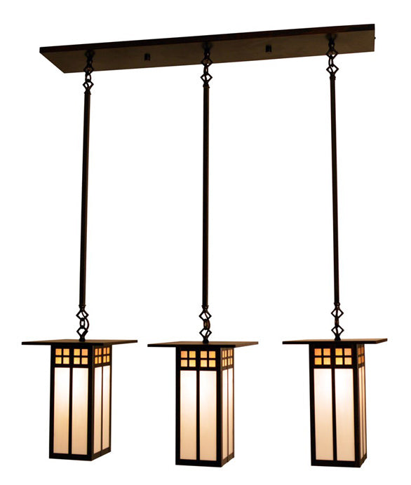 9'' glasgow long body 3 light in-line chandelier - Oak Park Home & Hardware