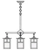 6'' mission 4 light chandelier with T-bar overlay - Oak Park Home & Hardware